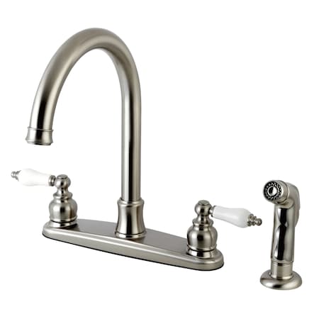 Victorian FB7798PLSP 8-Inch Centerset Kitchen Faucet with Sprayer FB7798PLSP
